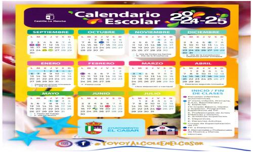 Calendario escolar 2024/2025